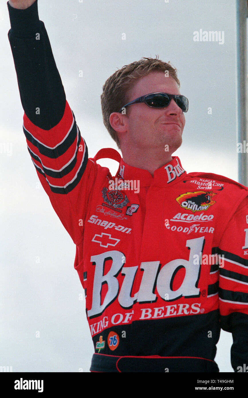 Dale Earnhardt jr. bei Treiber intro's vor dem Penzoil 400 Nascar Rennen in Homestead Florida auf dem Homestead-Miami Speedway am 12. November 2000. Stockfoto