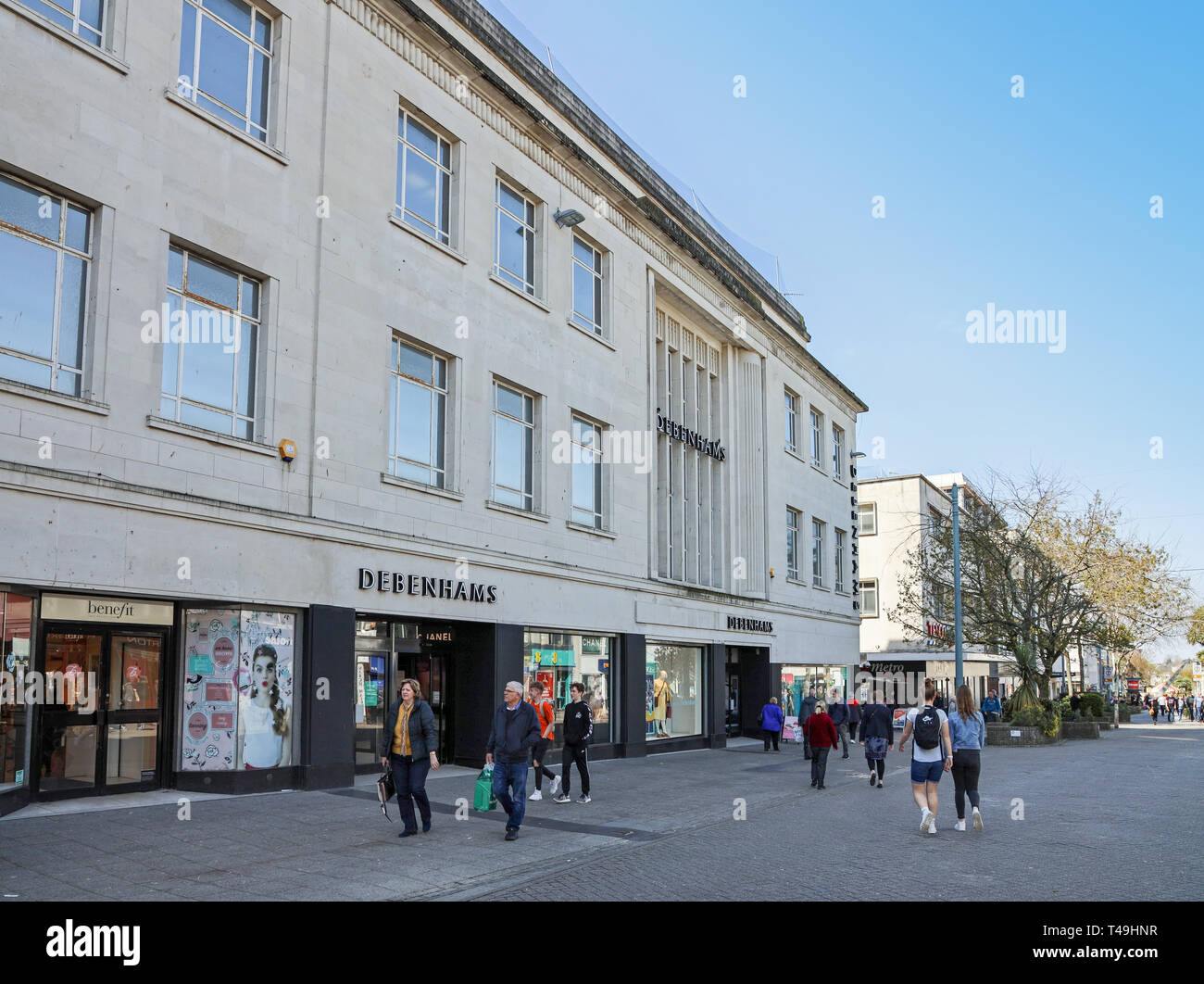 Debenham's Department Store, neue George Street, Plymouth Stockfoto