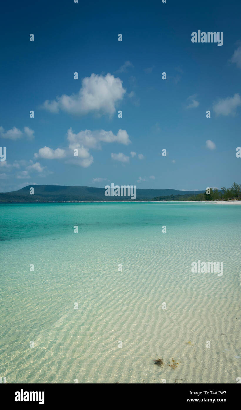 Long Beach im tropischen Paradies Koh Rong Insel in der Nähe von Sihanoukville Kambodscha Stockfoto