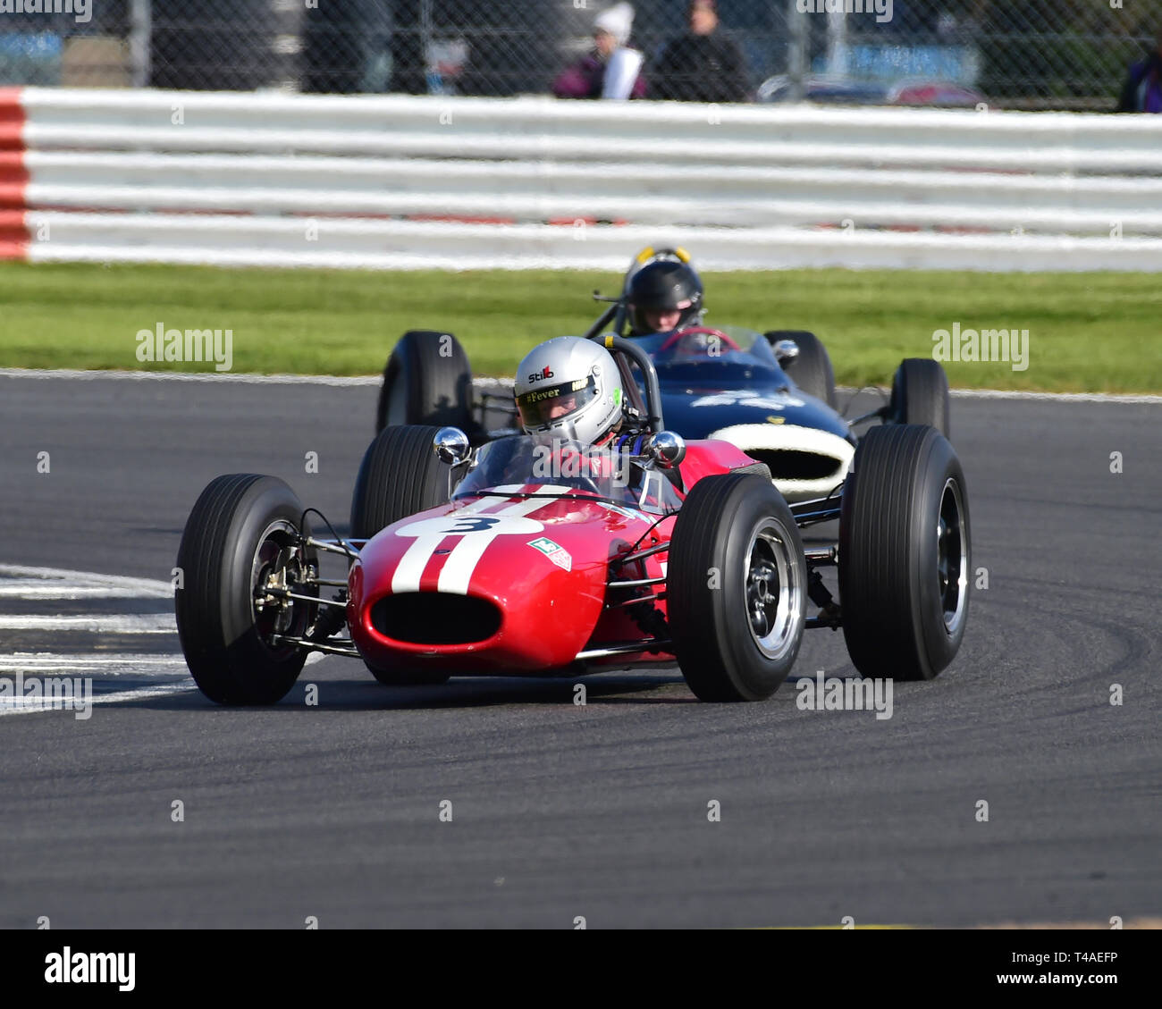 Barry Cannell, Brabham BT 11A, Pre-1966 Grand Prix Autos Racing, Formel Vintage, VSCC, Vintage Sports Car Club, Silverstone, Northamptonshire, England, Stockfoto