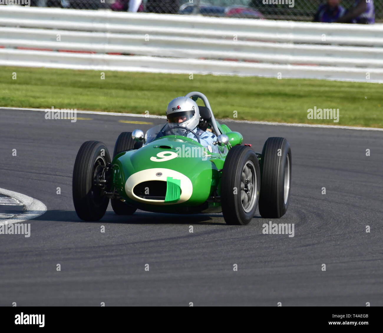 Markieren Daniell, Cooper T45, Pre-1966 Grand Prix Autos Racing, Formel Vintage, VSCC, Vintage Sports Car Club, Silverstone, Northamptonshire, England, 13 t Stockfoto