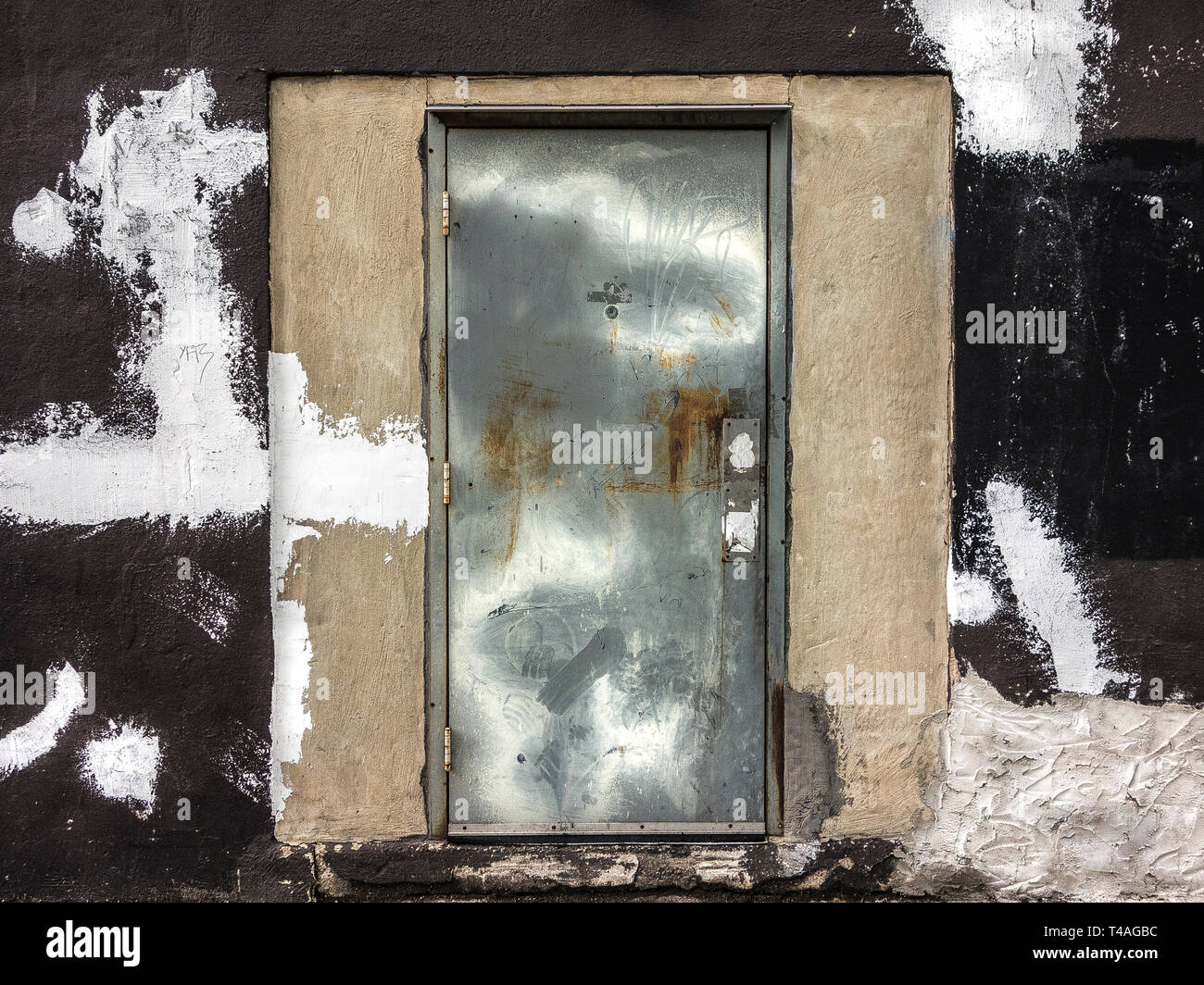 Tür zu einer industriellen Gebäude Stockfoto