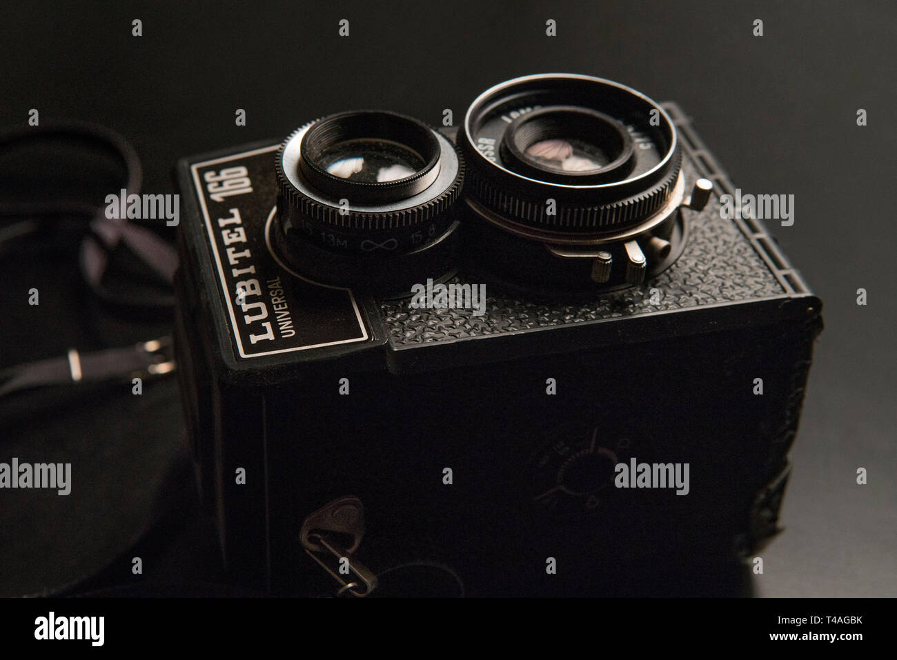 Twin lens reflex Filmkamera Stockfoto