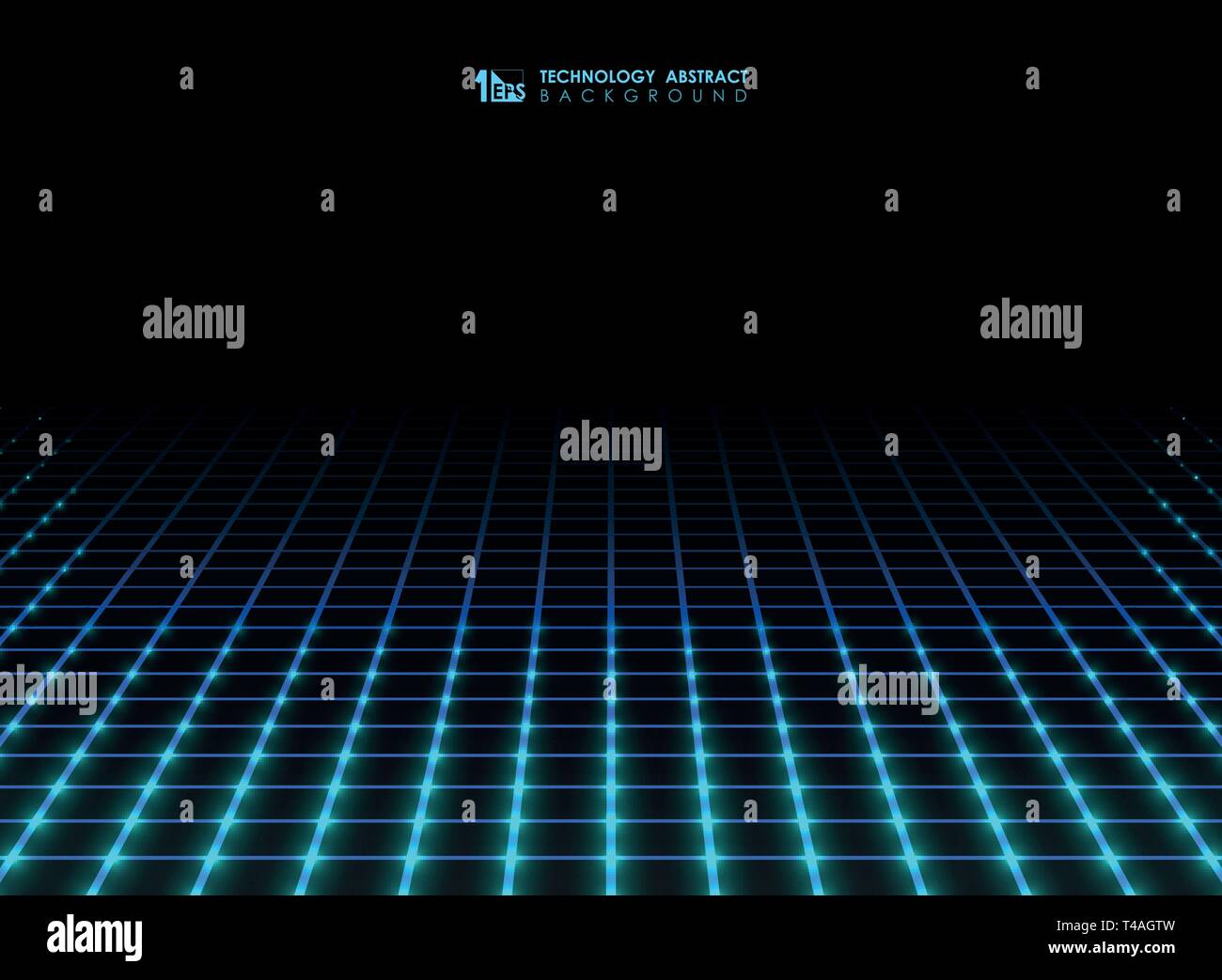 Abstrakte futuristische square Grid line Muster Hintergrund verbinden. Sie können für Ad, Poster, Artwork, Präsentation verwenden, Cover Design. Illustration Vektor Stock Vektor