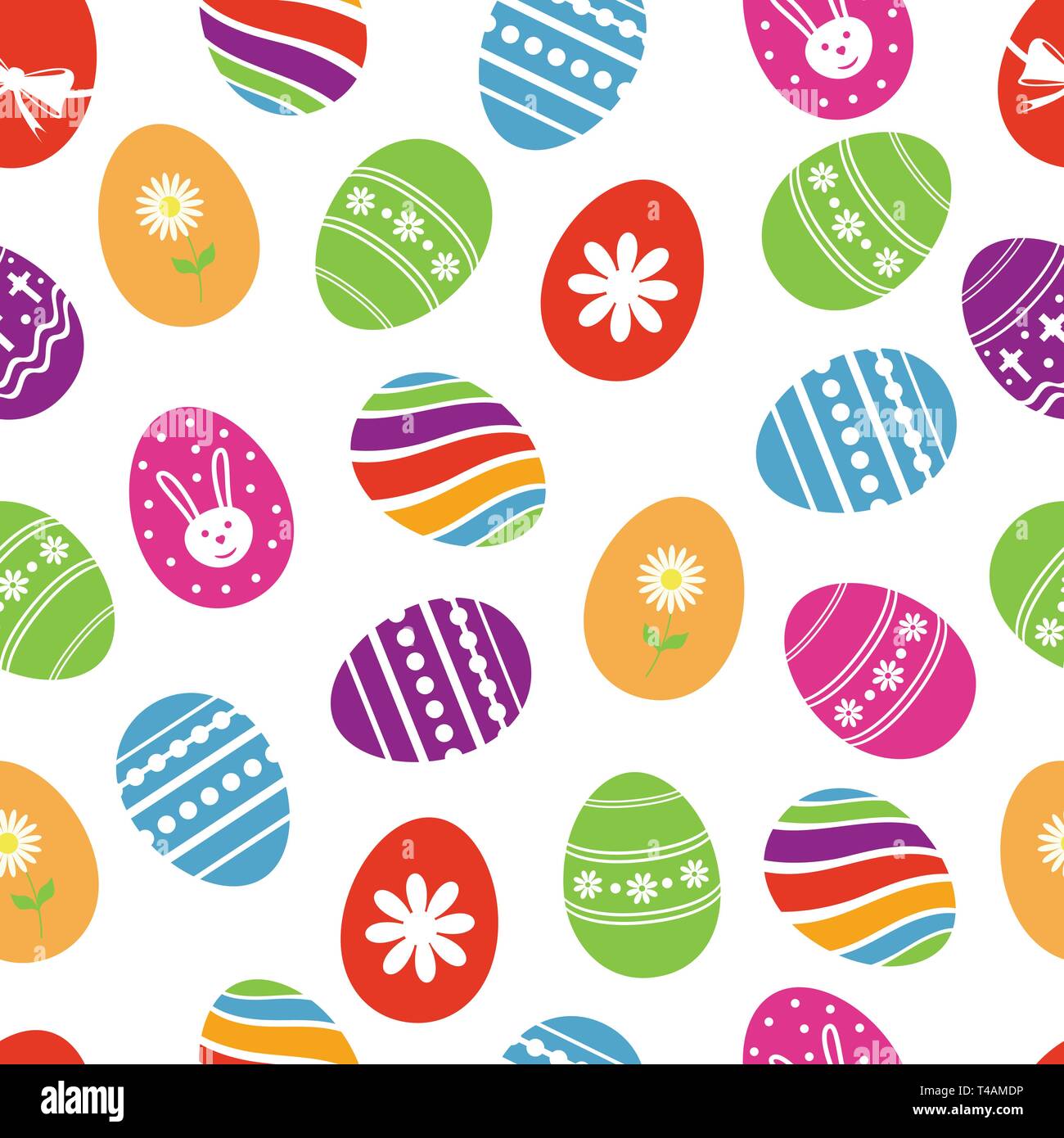 Hintergrund mit Ostereiern. Stock Vektor