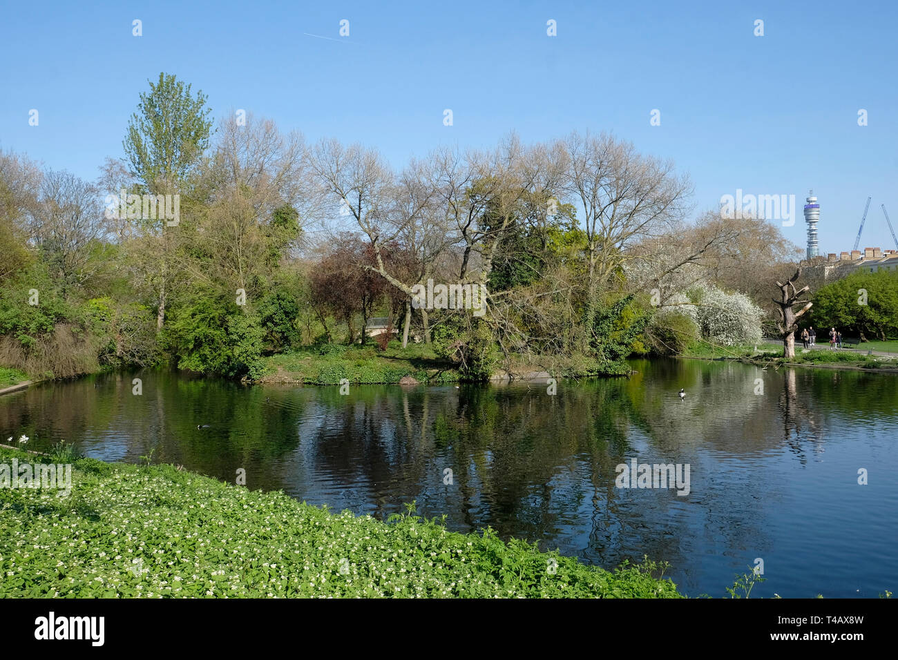 Regent's Park an einem sonnigen Tag. Stockfoto