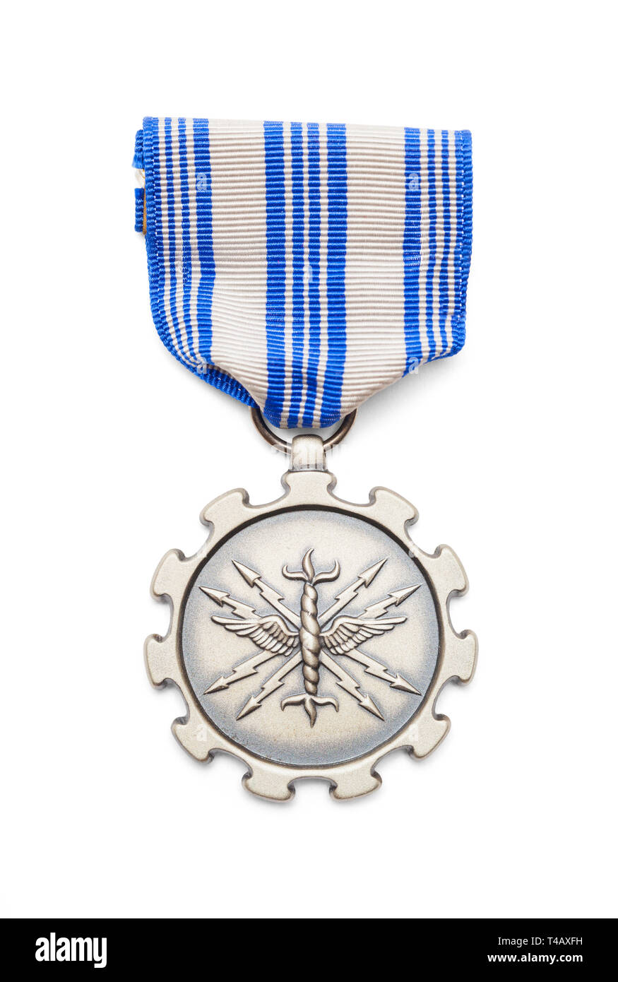 United States Air Force Achievement Medal schneiden Sie auf Weiß. Stockfoto