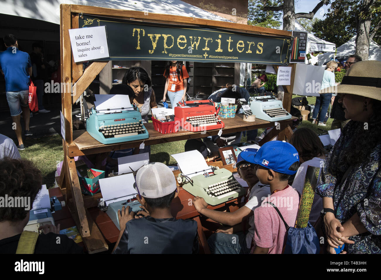 April 14, 2019 - Los Angeles, CA, USA - Los Angeles Times Festival der Bücher an der USC Campus in Los Angeles, Kalifornien am Sonntag, 14. April 2019 abgehalten (Credit Bild: © Dave Safley/ZUMA Draht) Stockfoto