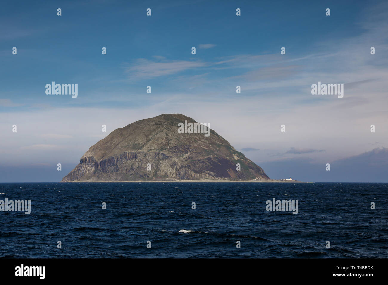 Die Insel von Ailsa Craig vor der Westküste Schottlands Stockfoto