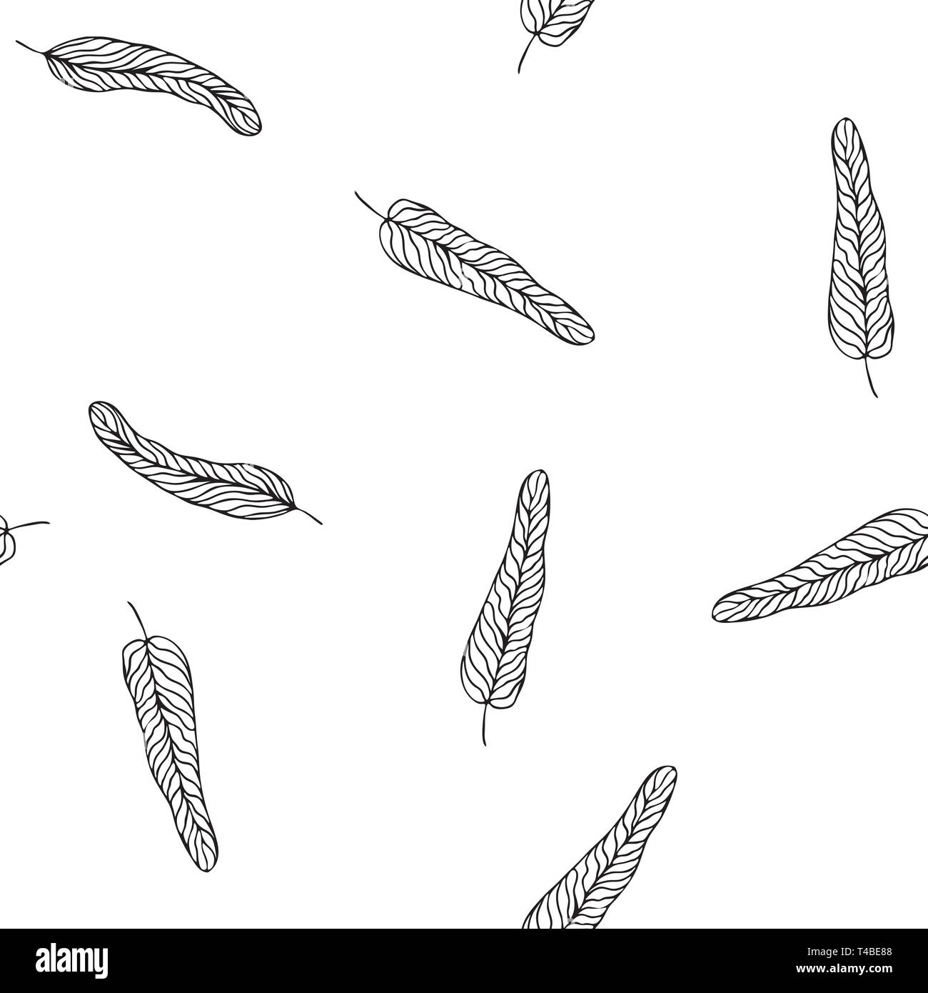 Florale nahtlose Muster. Pflanzen Textur für Gewebe, die Umhüllung, die Tapeten und Papier. Dekorative drucken. Stock Vektor