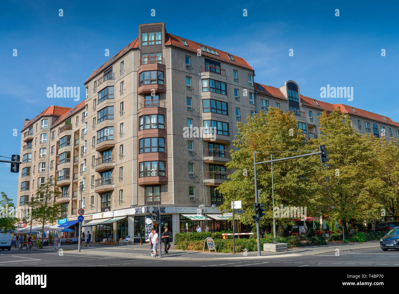 Plattenbauwohnungen, Wilhelmstraße, Mitte, Berlin, Deutschland Stockfoto