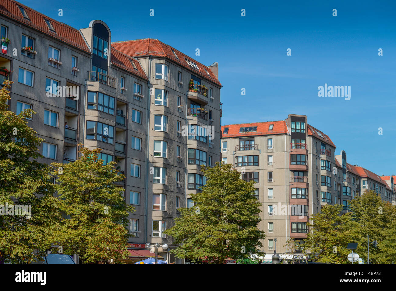 Plattenbauwohnungen, Wilhelmstraße, Mitte, Berlin, Deutschland Stockfoto