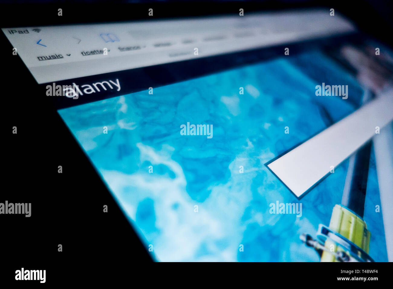 Alamy website Bildschirm Stockfoto