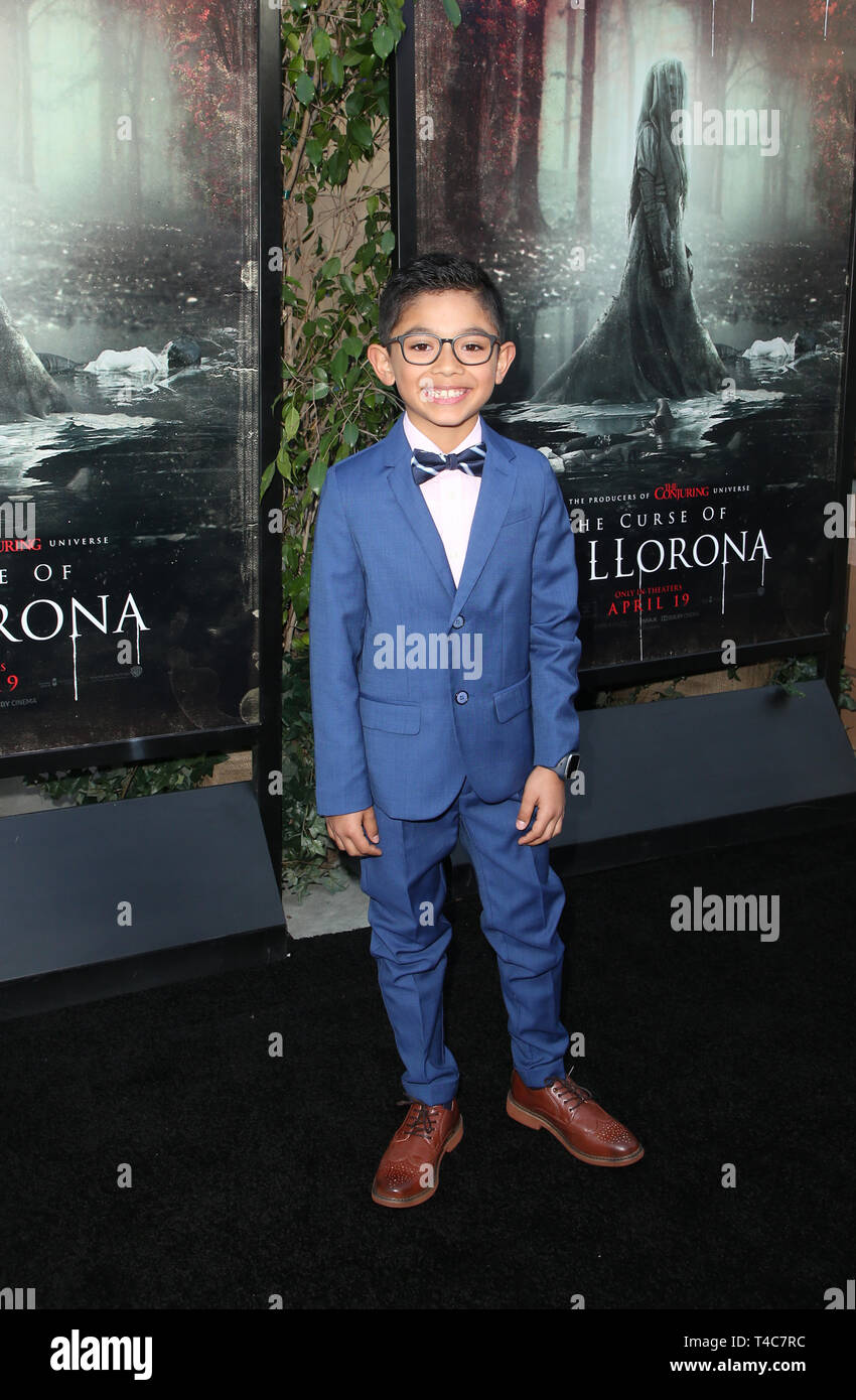 Hollywood, Kalifornien, USA. 15. Apr 2019. Jayden Valdivia bei der Premiere von Warner Bros. Der Fluch von La llorona an der Egyptian Theatre am 15. April 2019 in Hollywood, Kalifornien. Credit: MediaPunch Inc/Alamy leben Nachrichten Stockfoto