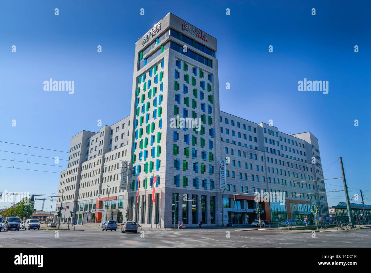 Wien's House Andel Berlin, Landsberger Allee, Prenzlauer Berg, Pankow, Berlin, Deutschland Stockfoto