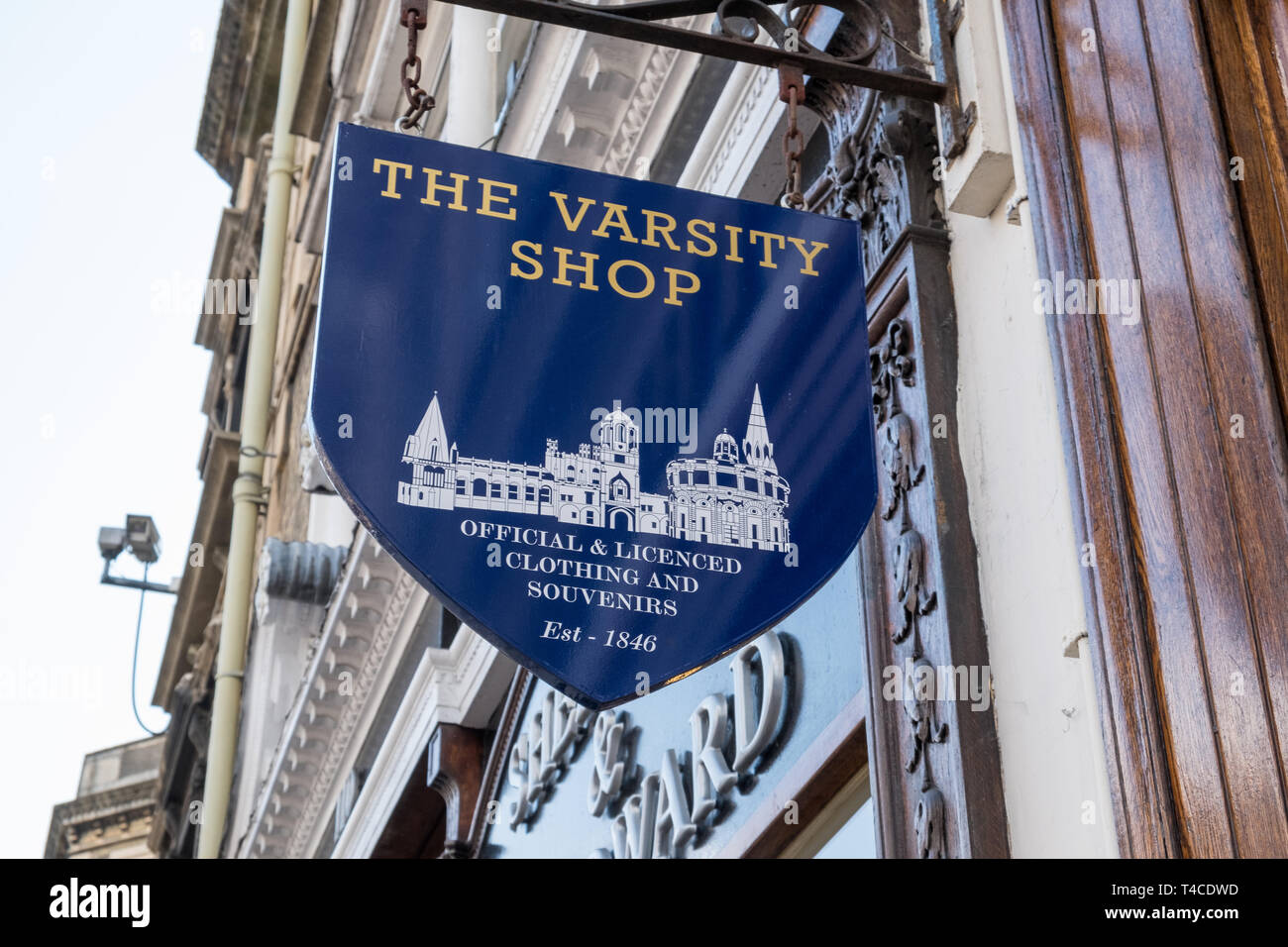 Die Varsity Shop in Oxford, der Universität von Oxford, Kleidung und Souvenirs Stockfoto