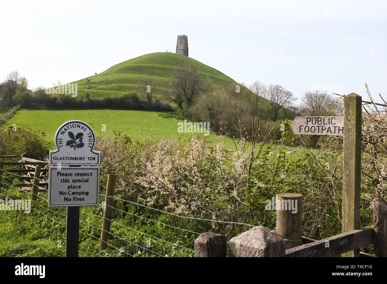 Glastonbury Tor in Somerset. England. 2019 Stockfoto