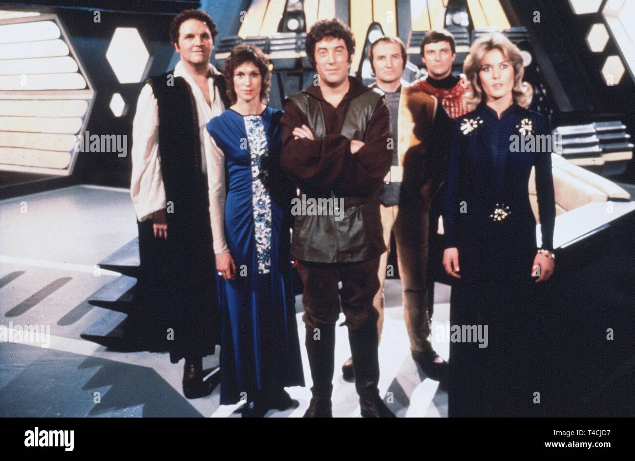 JACKSON, CHAPPELL, Thomas, Keating, DARROW, KNYVETTE, blakes 7, 1978 Stockfoto