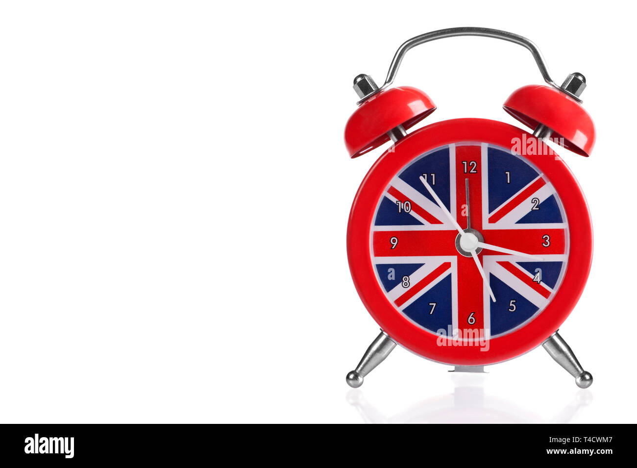 Britische Flagge Wecker Stockfoto