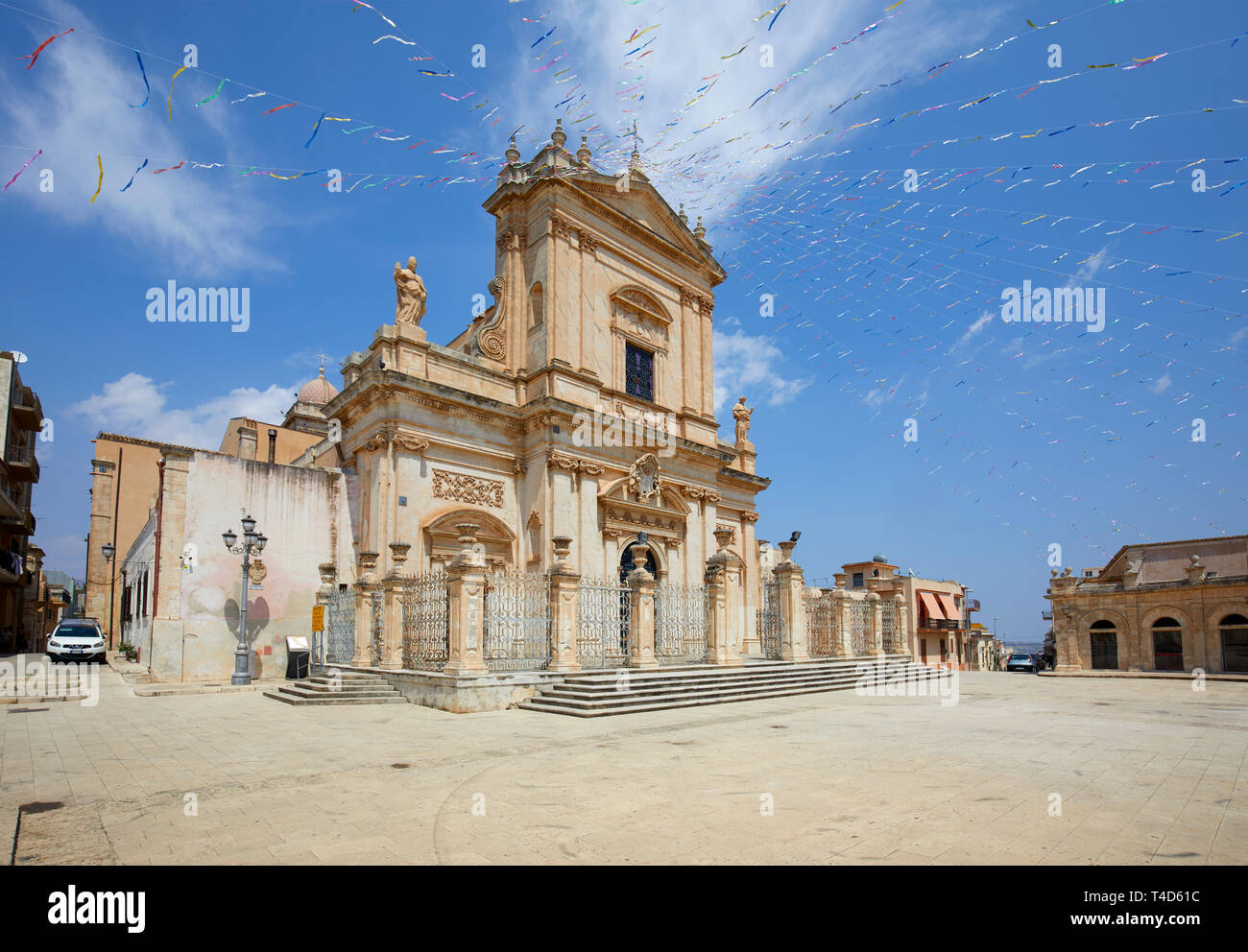 Die Basilika Santa Maria Maggiore in Ispica, Sizilien, Italien Stockfoto