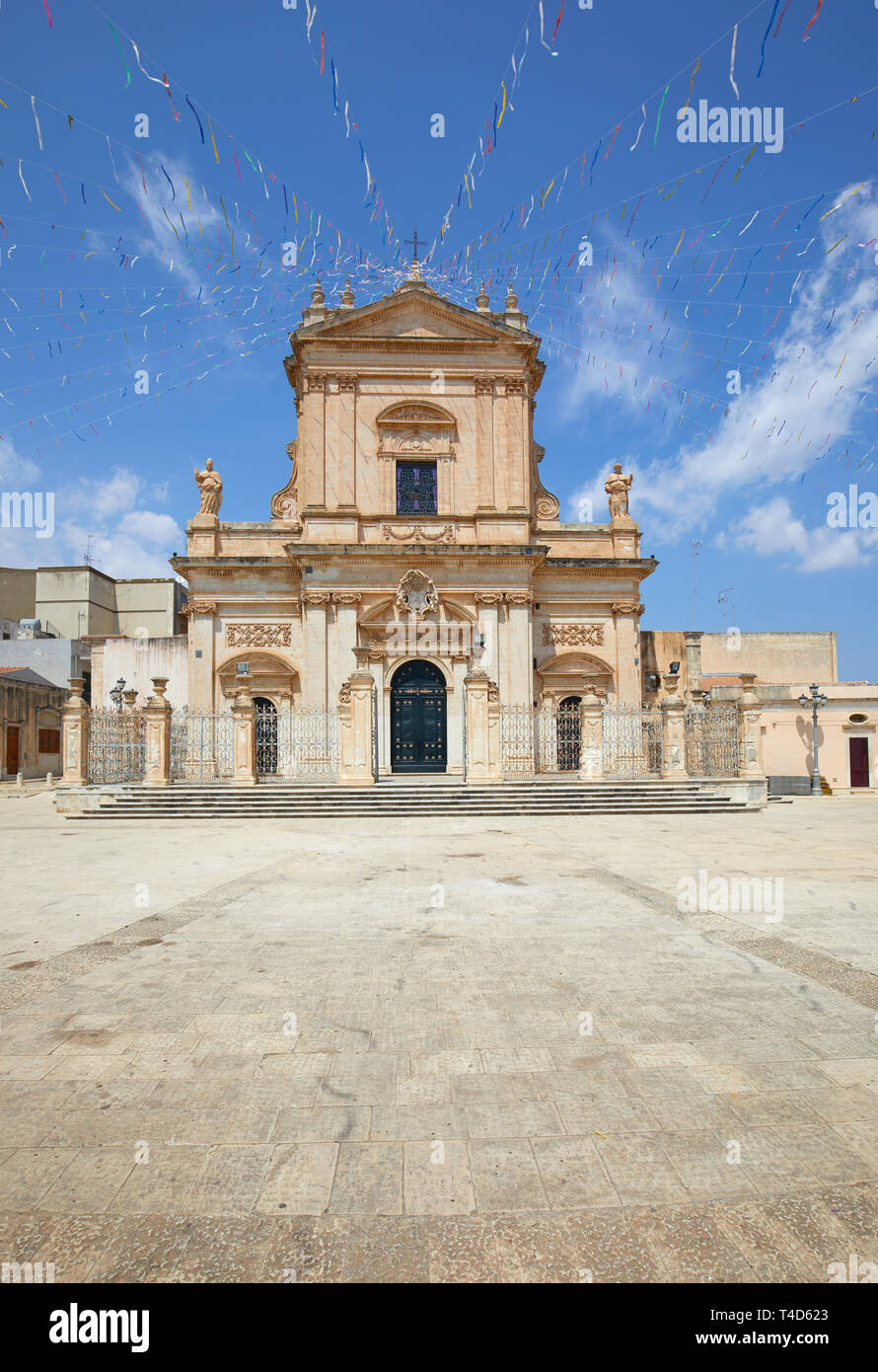 Die Basilika Santa Maria Maggiore in Ispica, Sizilien, Italien Stockfoto