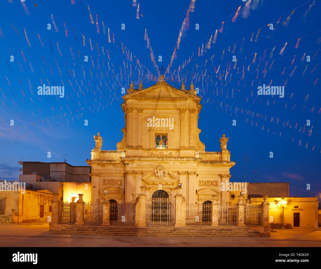 Die Basilika Santa Maria Maggiore in Ispica, Sizilien, Italien Stockfoto