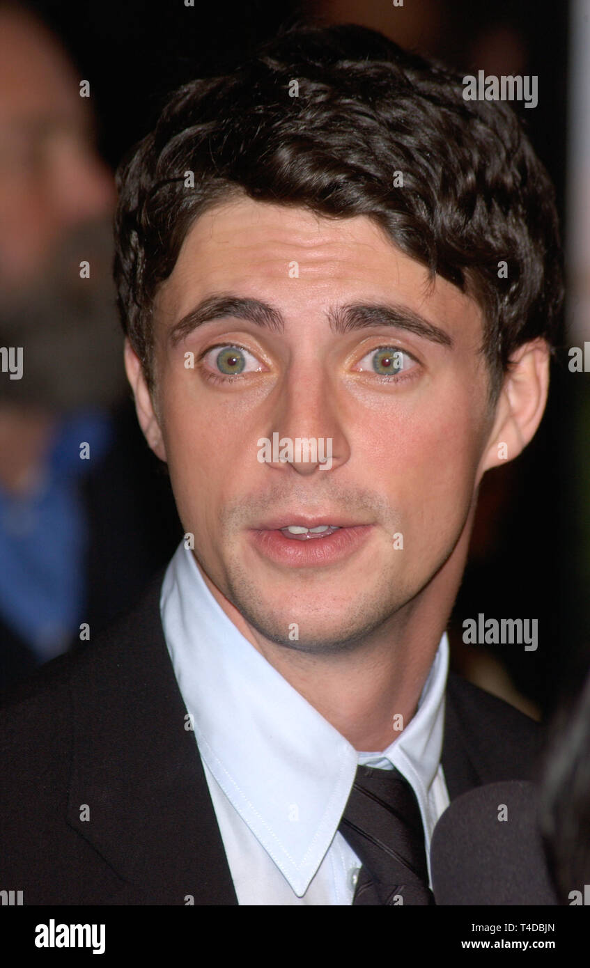 LOS ANGELES, Ca. Januar 07, 2004: Schauspieler Matthew Goode im Rahmen der Weltpremiere in Hollywood, seines neuen Films Chasing Liberty. Stockfoto