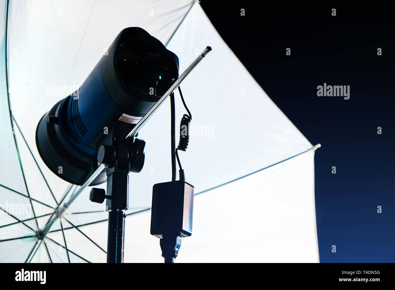 Studio Beleuchtung Hintergrund Stockfoto