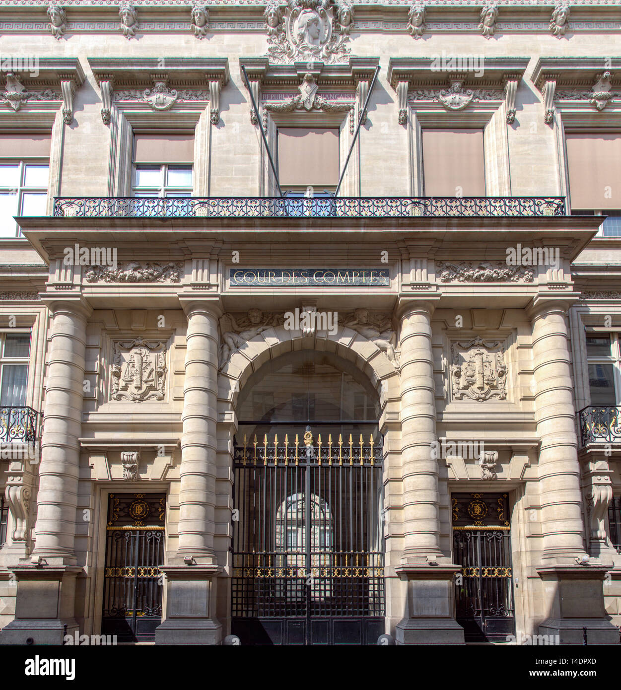 Rechnungshof in Paris Stockfoto