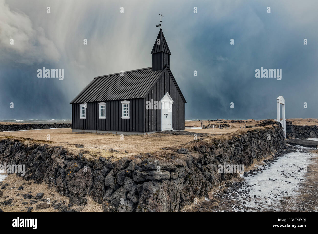 Budir, Snaefellsnes, Island, Europa Stockfoto