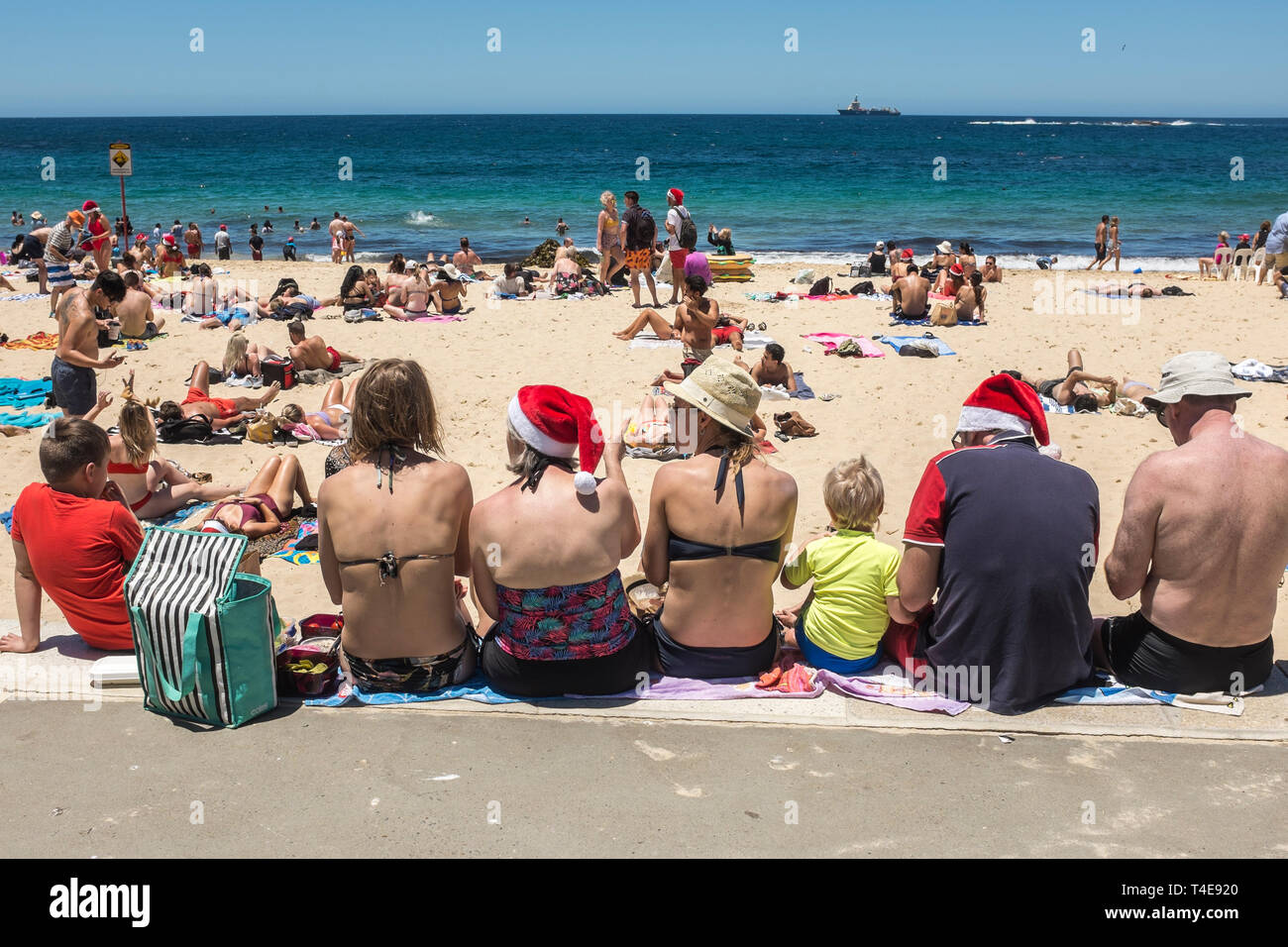 Weihnachtstag in Coogee, Sydney, NSW, Australien Stockfoto