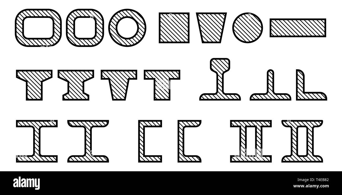 Querschnitt des Gebäudes strahlen. Vector Illustration. Design und Architektur. Stock Vektor