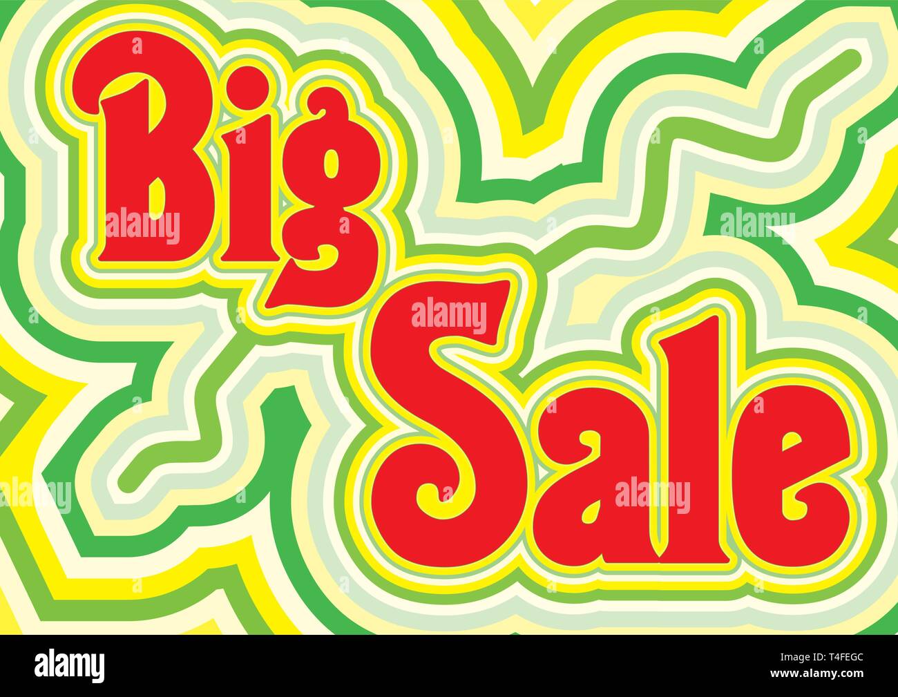 Big Sale retro Titel, Vektor, Abbildung Stock Vektor