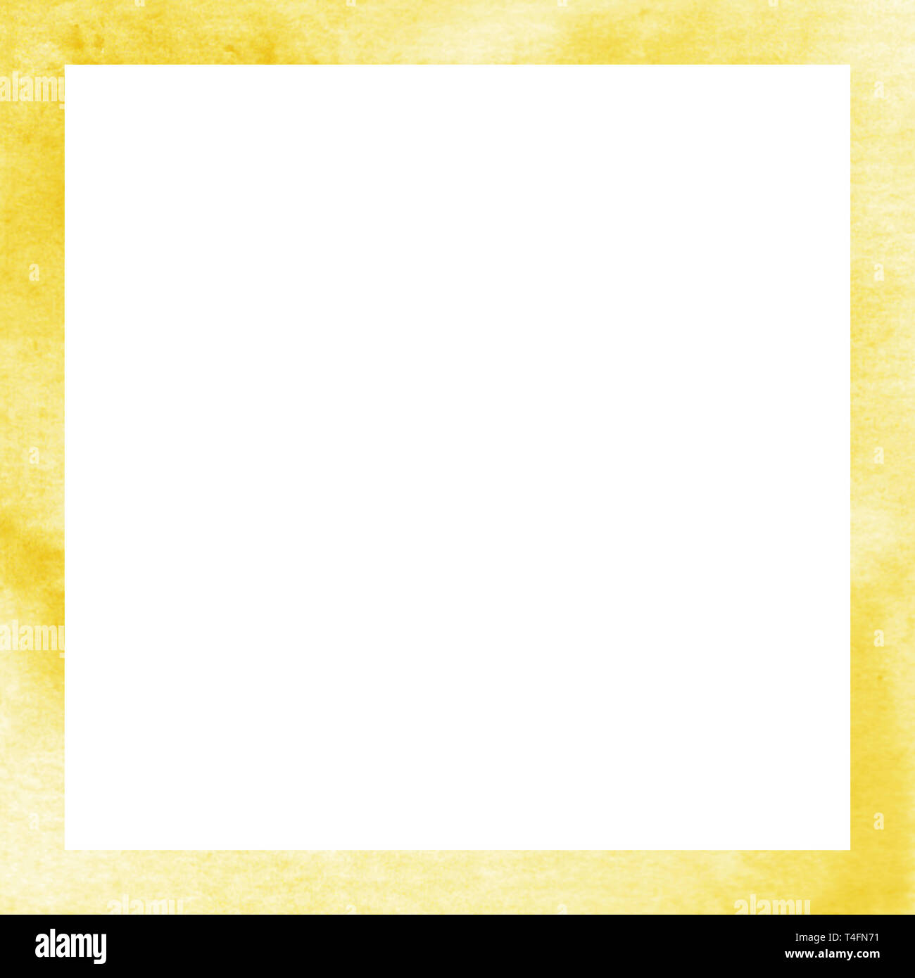 Schönen Aquarell Textur mit rechteckigem Rahmen für Foto oder Text Kunst Scrapbook Farben Geburtstag. Isolierte Rahmen auf einem weißen Hintergrund, Illustration. Stockfoto