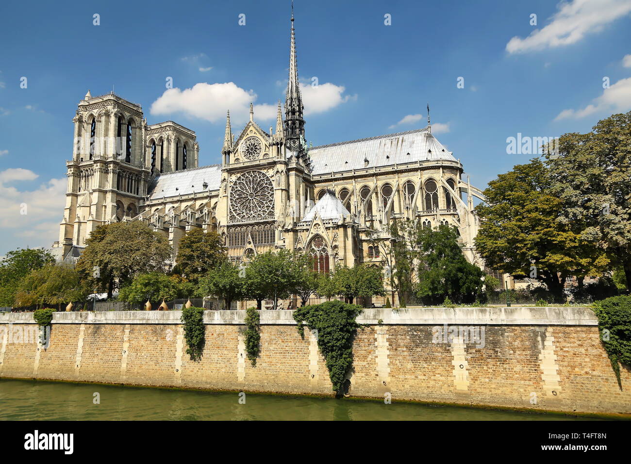 Kathedrale Notre-Dame de Paris. Stockfoto