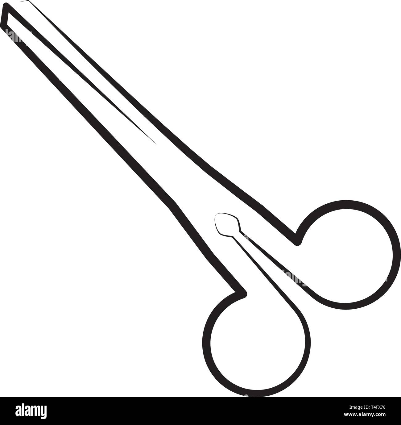 Scissor Symbol Vorlage Stock Vektor