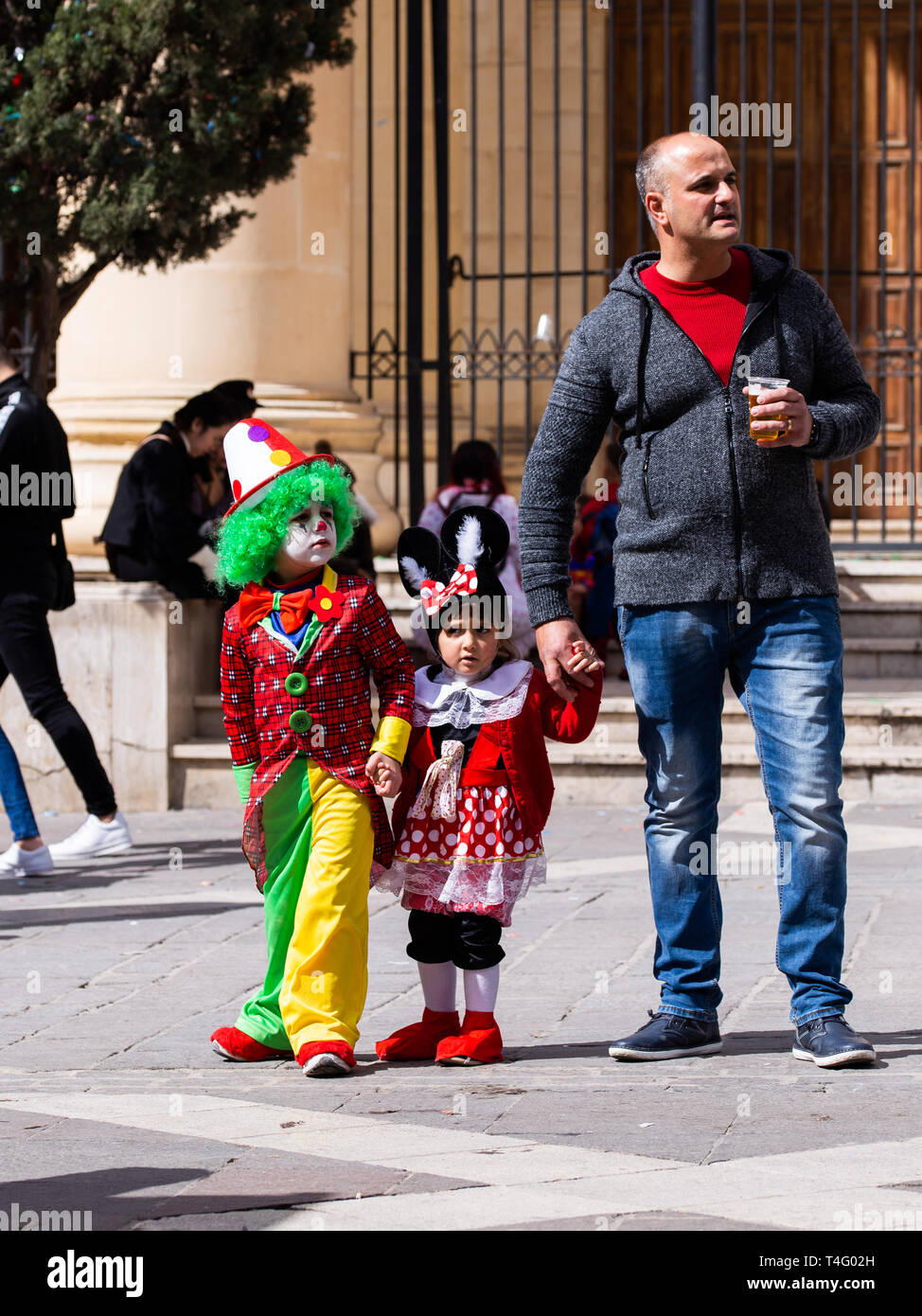 Valletta Karneval 2019 Stockfoto