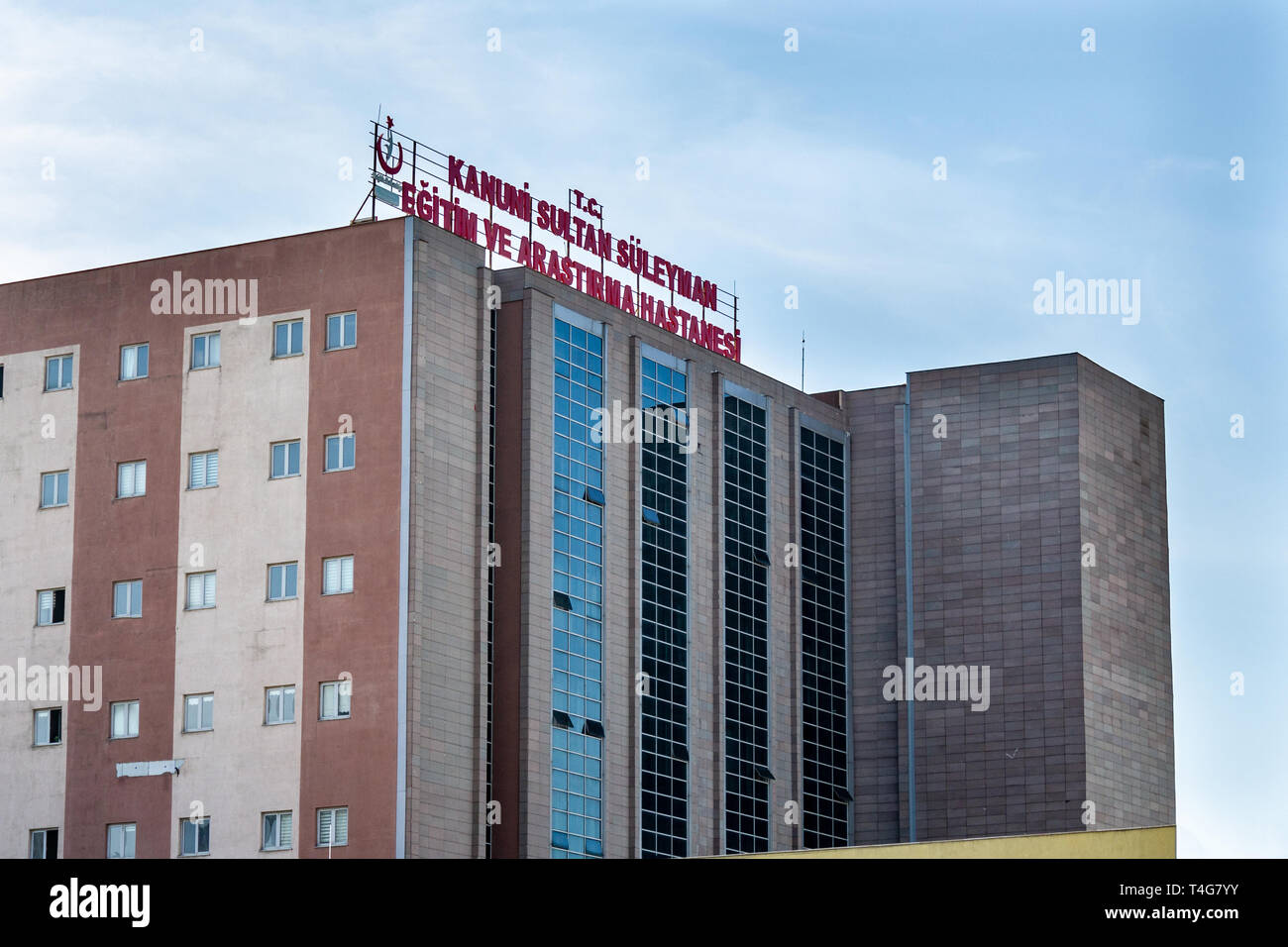 Istanbul/Türkei - 02 Februar 2019: Kanuni Sultan Süleyman Krankenhaus Stockfoto