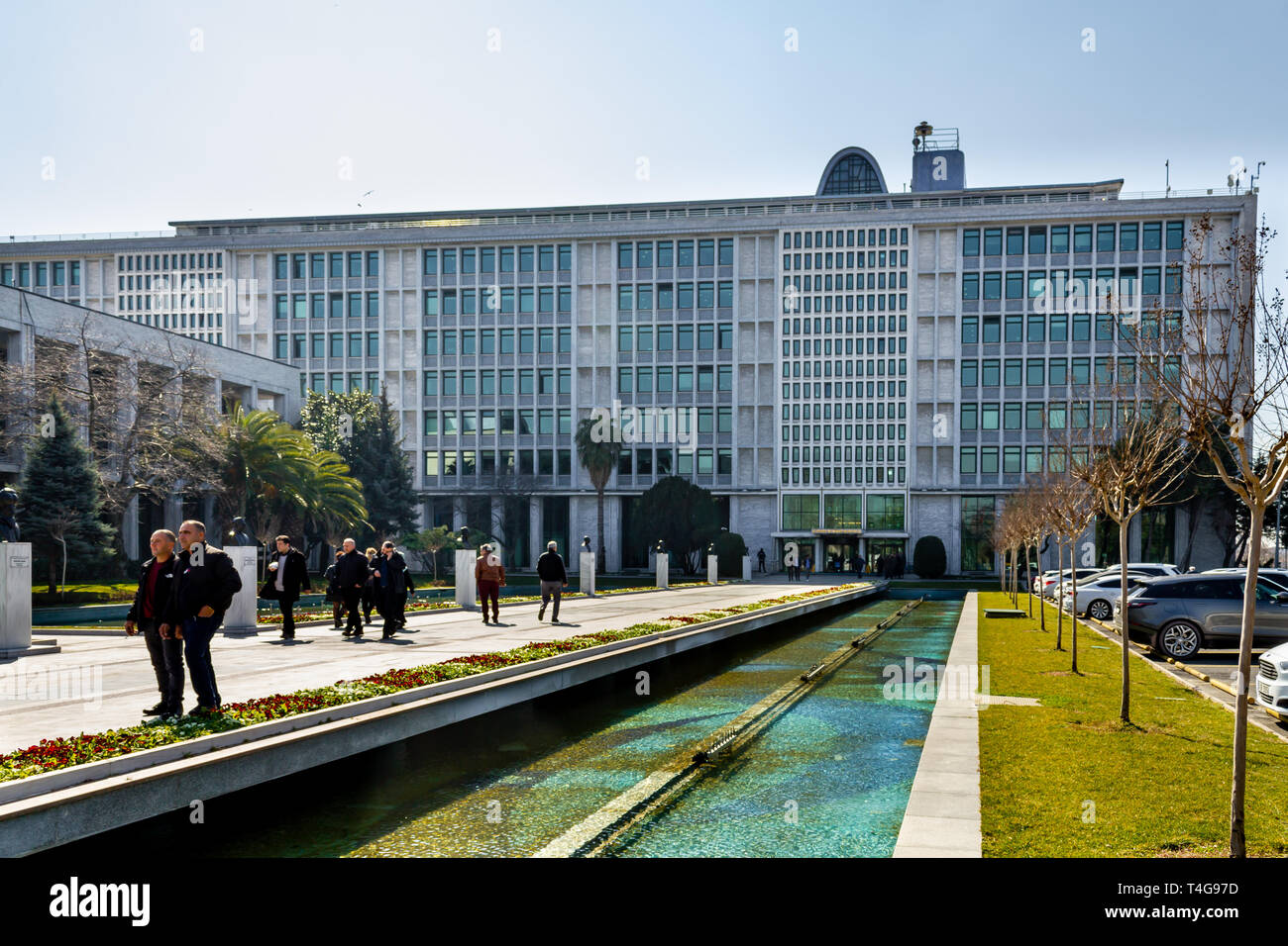 Fatih, Istanbul/Türkei - 04. März 2019: Stadtverwaltung Istanbul Rathaus Gebäude Stockfoto