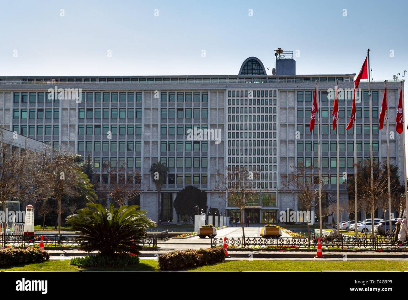 Fatih, Istanbul/Türkei - 04. März 2019: Stadtverwaltung Istanbul Rathaus Gebäude Stockfoto