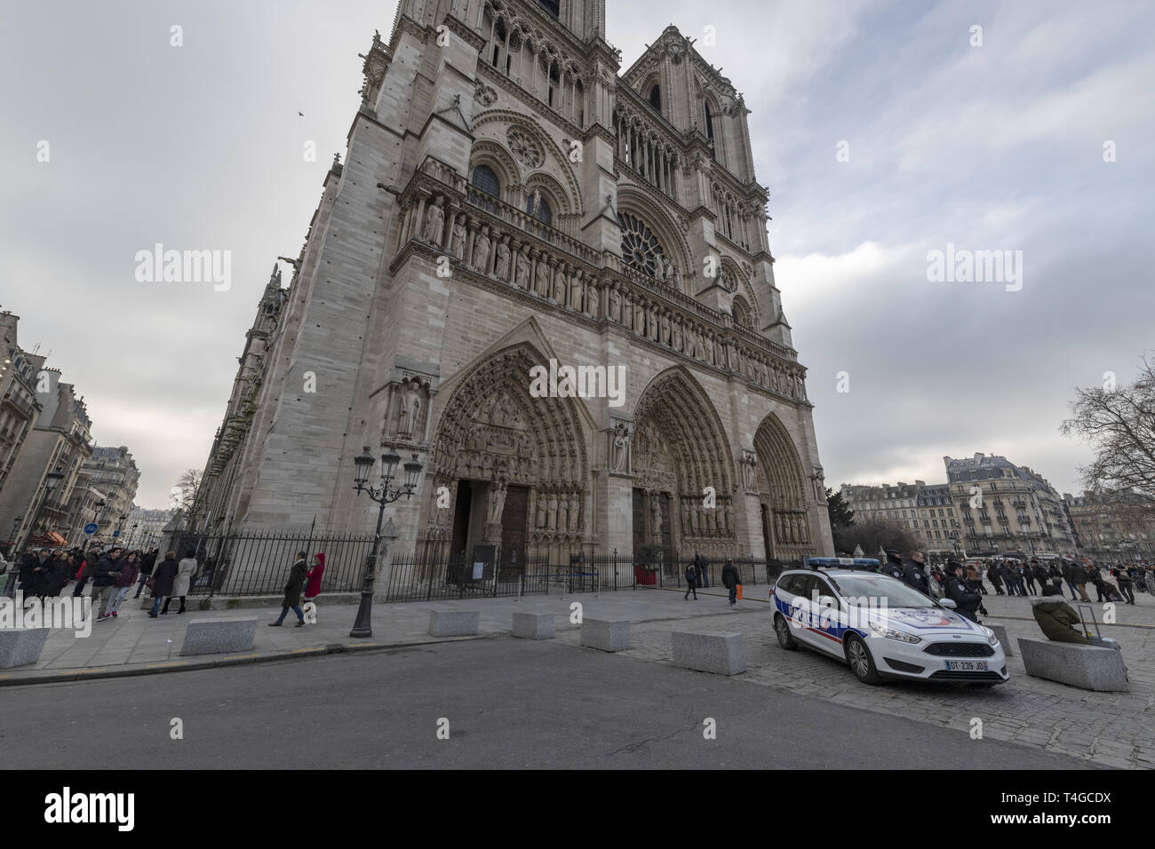Frankreich, Paris, die Cathédrale Notre-Dame de Paris im Jahr 2017 Stockfoto