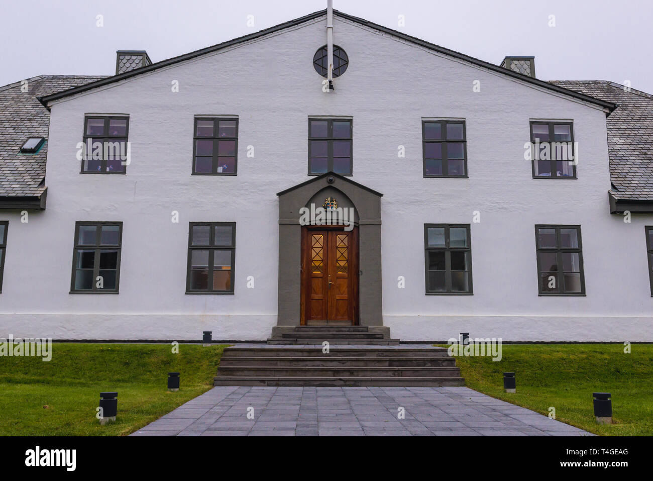Stjornarradid - Prime Minister's Office in Reykjavik, die Hauptstadt Islands Stockfoto