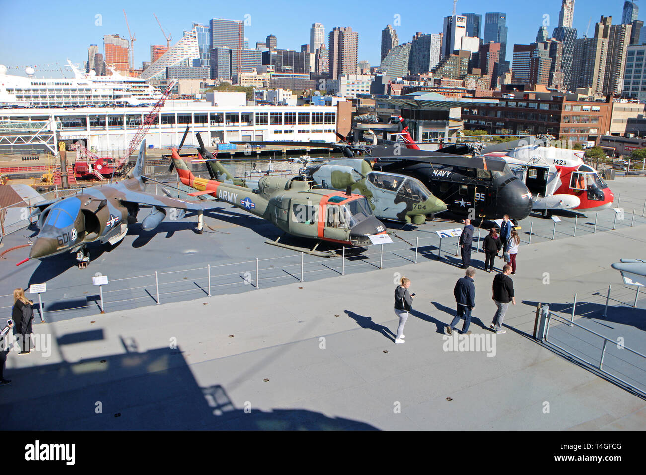 USS Intrepid Sea & Air Museum, New York City, USA Stockfoto