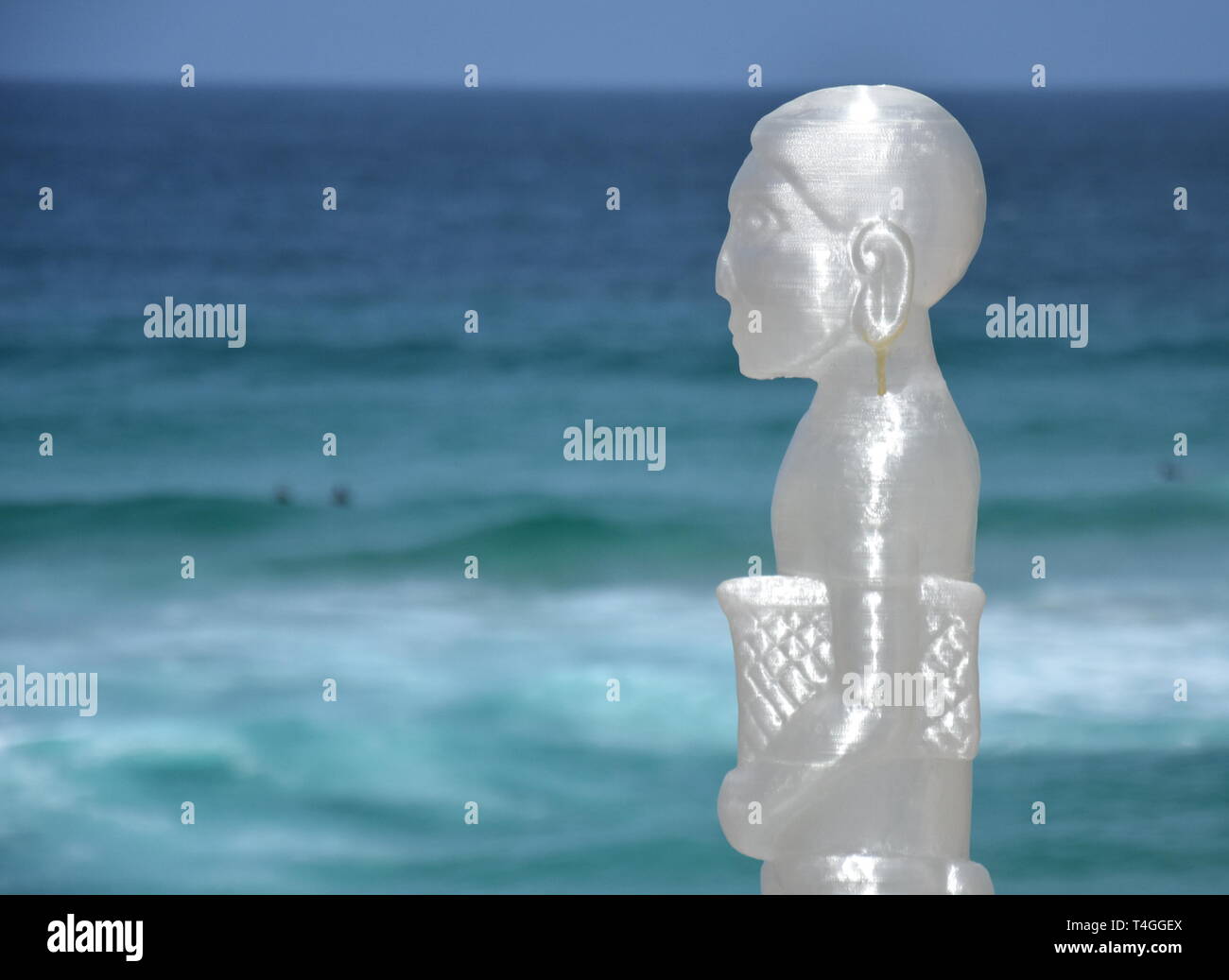 Sydney, Australien - Nov 4, 2018. Jeremy Sheehan: Überschwemmung. Skulptur am Meer entlang der Bondi, Coogee Spaziergang entlang der Küste ist der weltweit größte frei Stockfoto