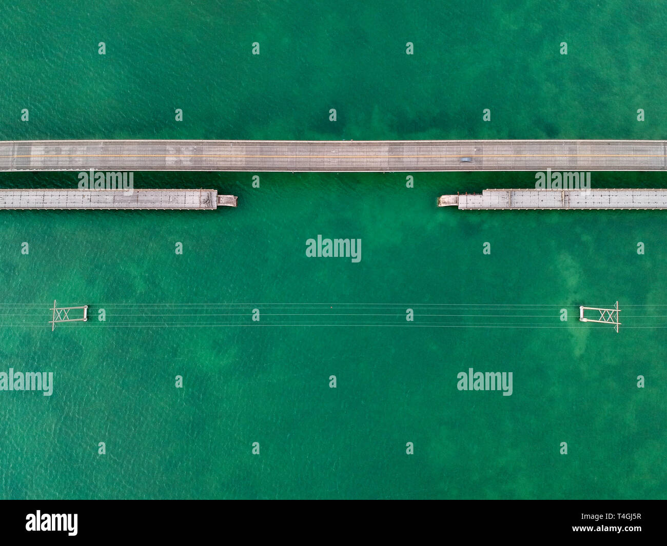 Straße 1 nach Key West in Florida Keys, USA Stockfoto