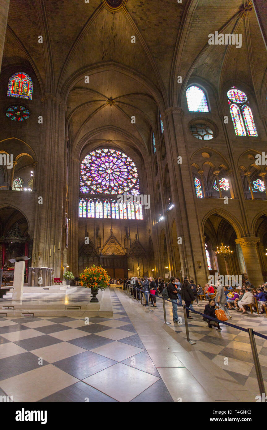 Kathedrale Notre Dame de Paris Stockfoto