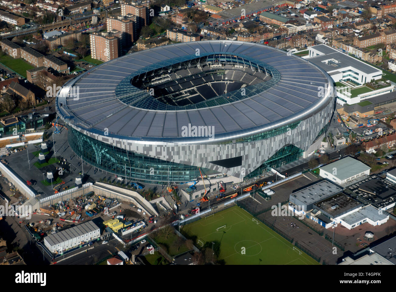 Tottenham Hotspur Football Club Stadion in London. Stockfoto