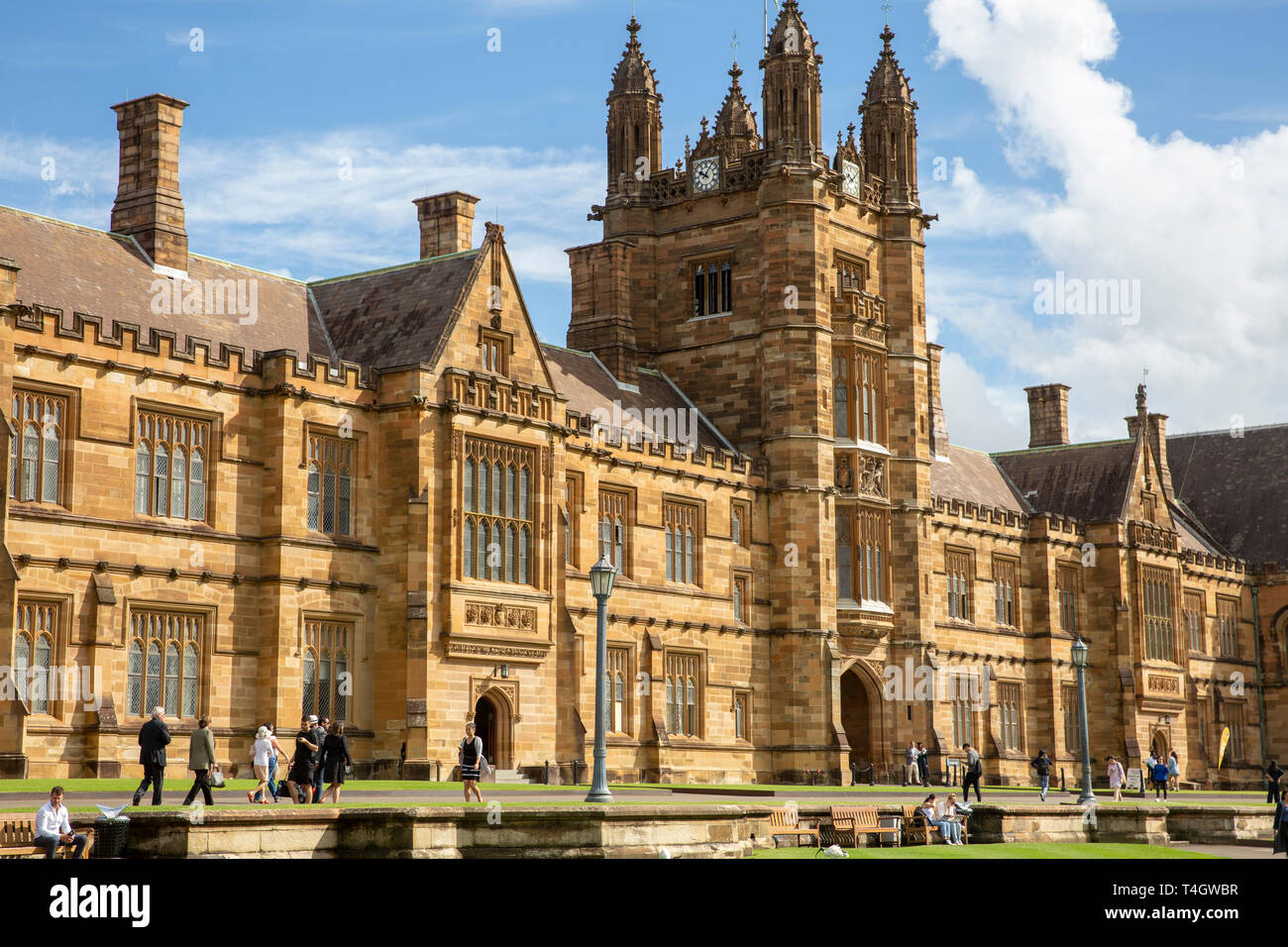 Australien erste Universität, an der Universität von Sydney in Sydney, New South Wales, Australien Stockfoto