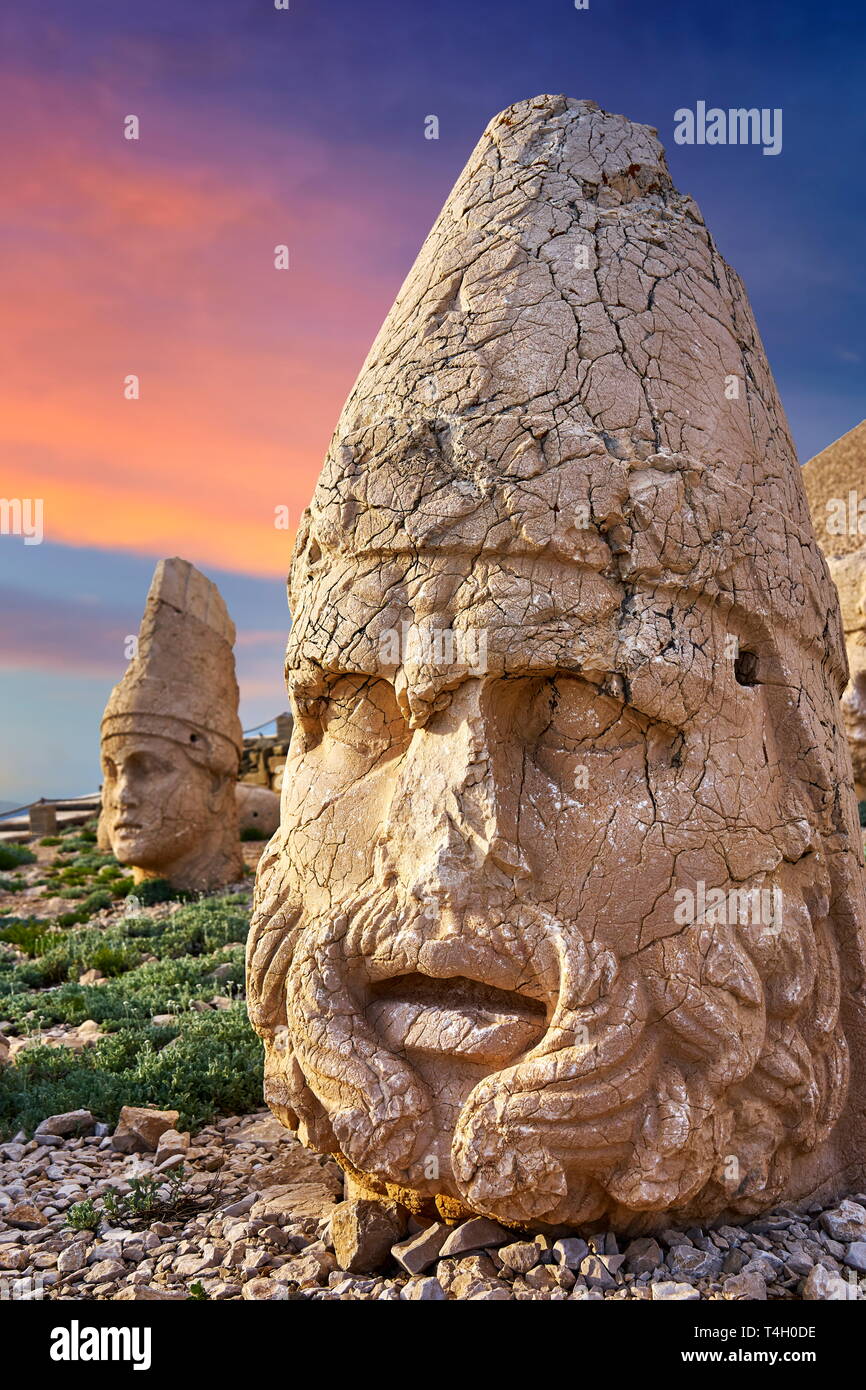 Kopf des Zeus, Berg Nemrut Nationalpark, Türkei Stockfoto