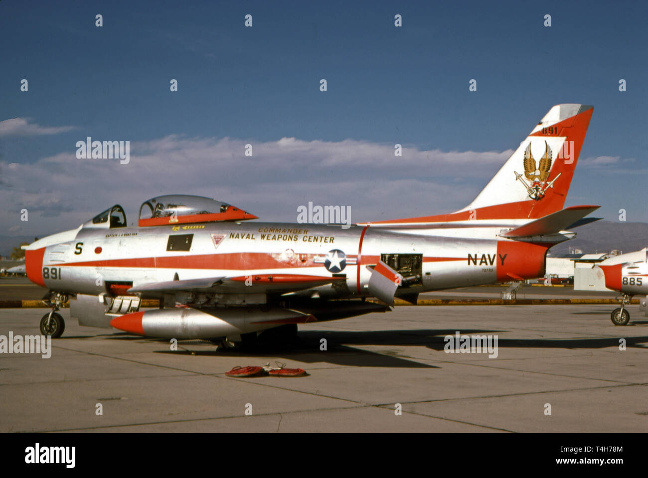 Marine/United States Navy - NWC Naval Waffen Centre North American QF-86 F Sabre Stockfoto
